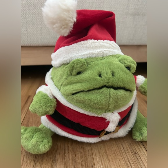 Jellycat Santa Ricky Rain Frog - Picture 2 of 4